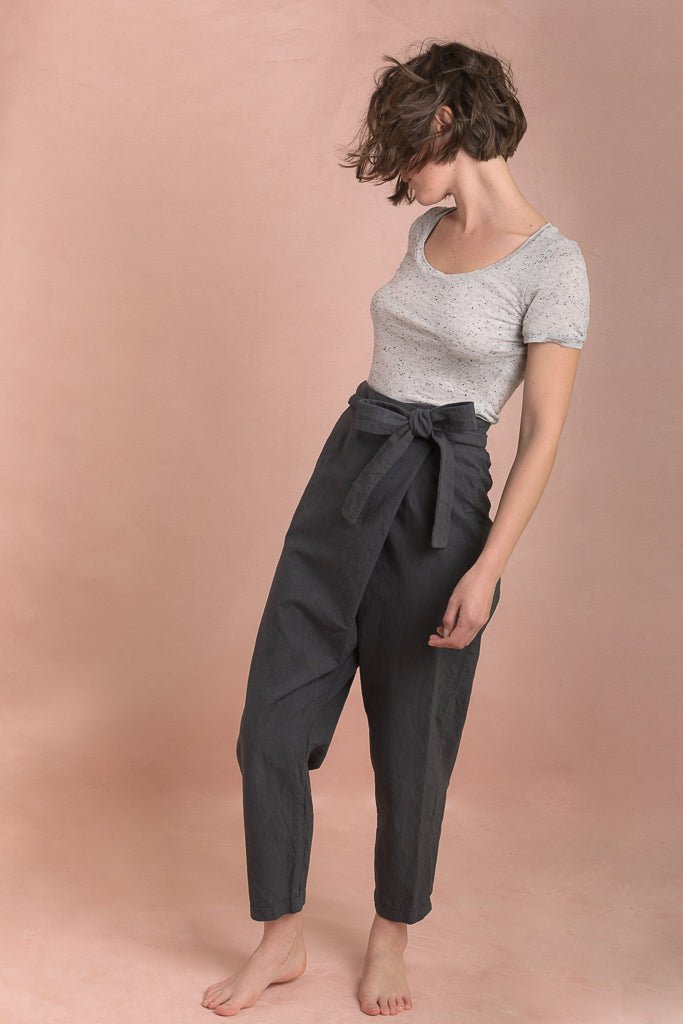 Papao tapered wrap pants PDF DOWNLOAD - homesewn