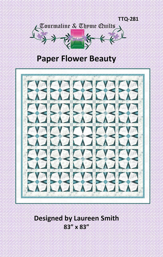 Paper Flower Beauty - Printed Pattern - homesewn