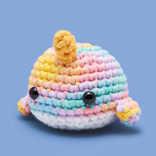 Pastel Narwhal Crochet Kit - homesewn