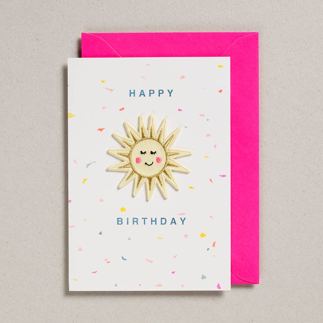 Patch Cards - Happy Birthday Sunshine - homesewn