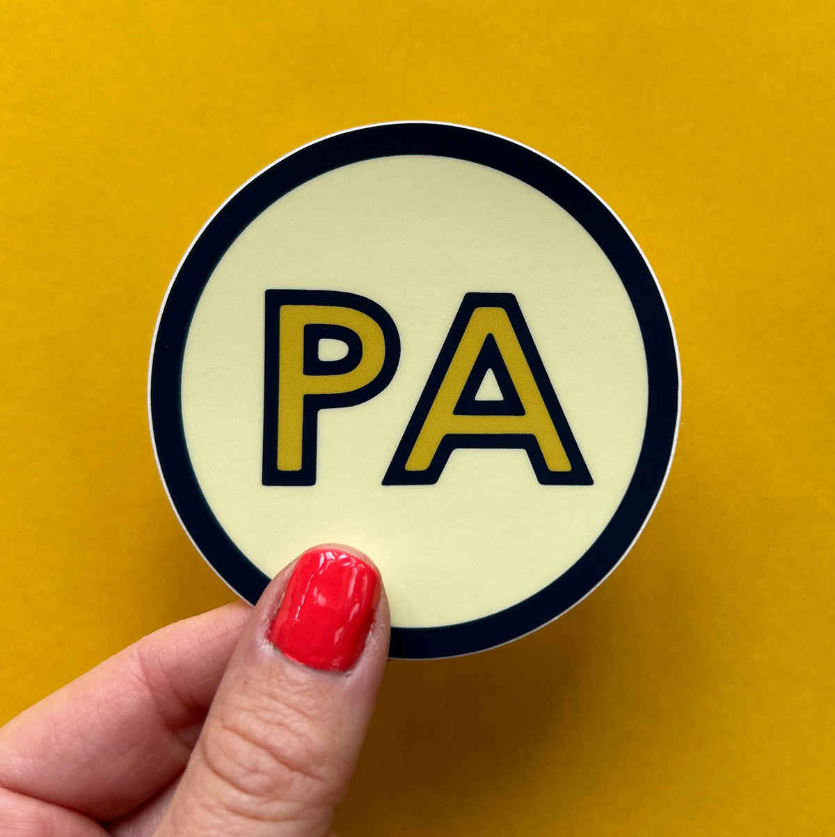 Pennsylvania PA Retro Circle Bumper Sticker / Vinyl Decal - homesewn