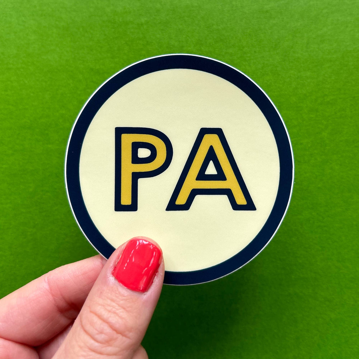 Pennsylvania PA Retro Circle Bumper Sticker / Vinyl Decal - homesewn