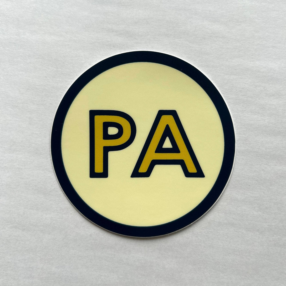 Pennsylvania PA Retro Circle Bumper Sticker / Vinyl Decal - homesewn