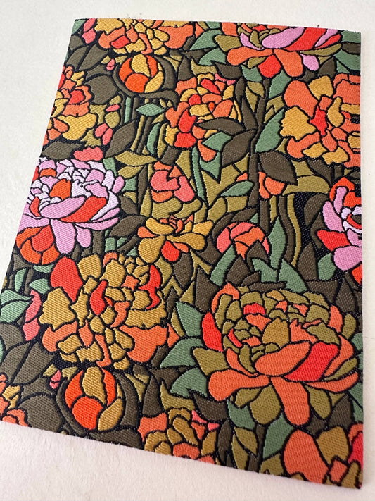 Peonies - Woven Mending Sticker Patch - homesewn