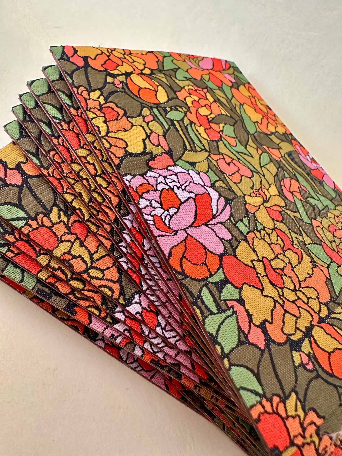 Peonies - Woven Mending Sticker Patch - homesewn