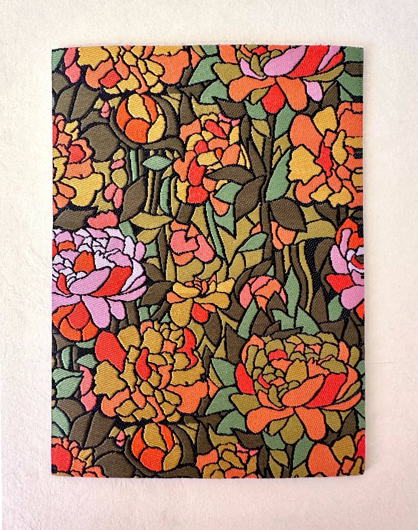 Peonies - Woven Mending Sticker Patch - homesewn