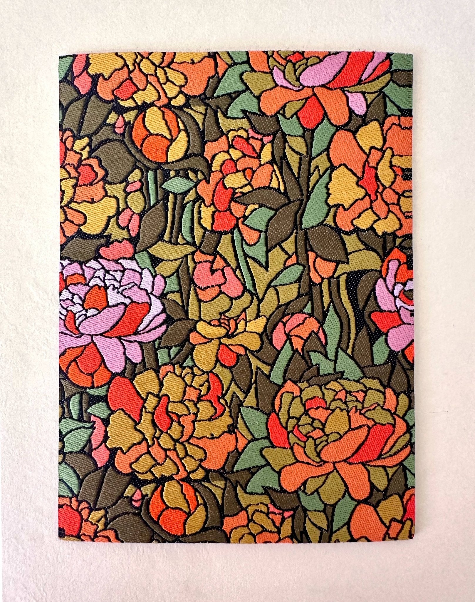 Peonies - Woven Mending Sticker Patch - homesewn
