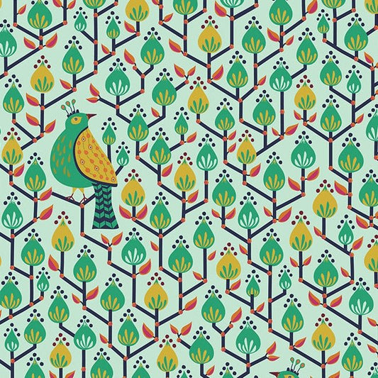 Perched - Mint - Swatch Book - homesewn