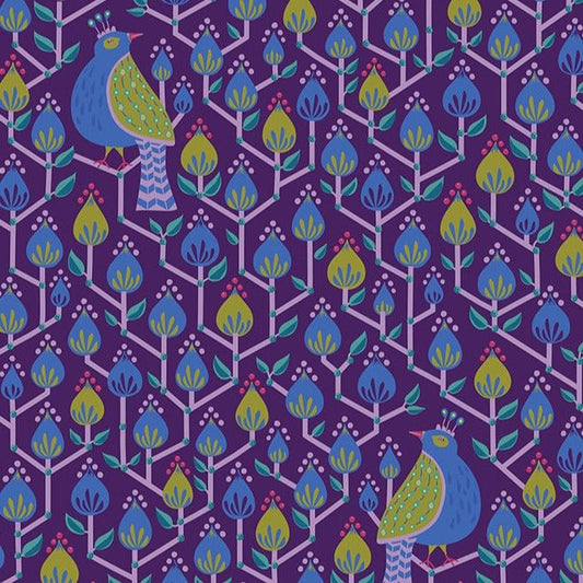Perched - Purple - Swatch Book - homesewn