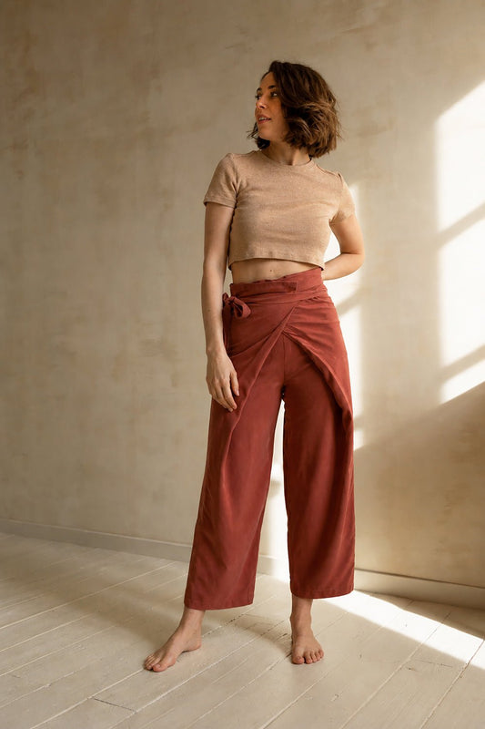 Phen Tie-front wrap pants PDF DOWNLOAD - homesewn