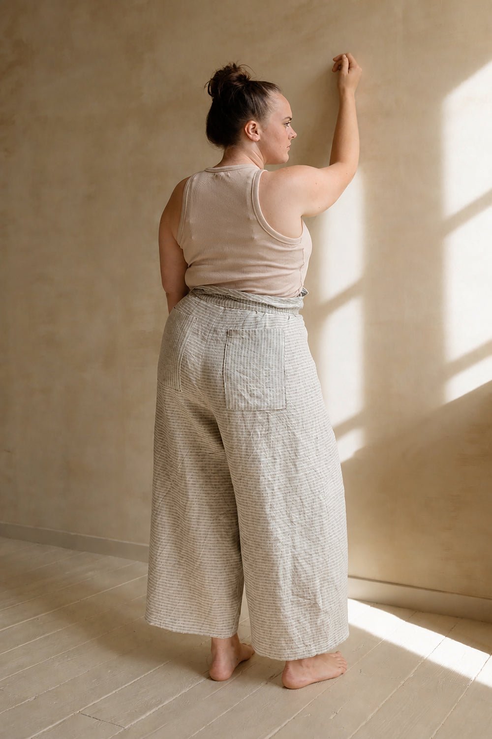 Phen Tie-front wrap pants PDF DOWNLOAD - homesewn