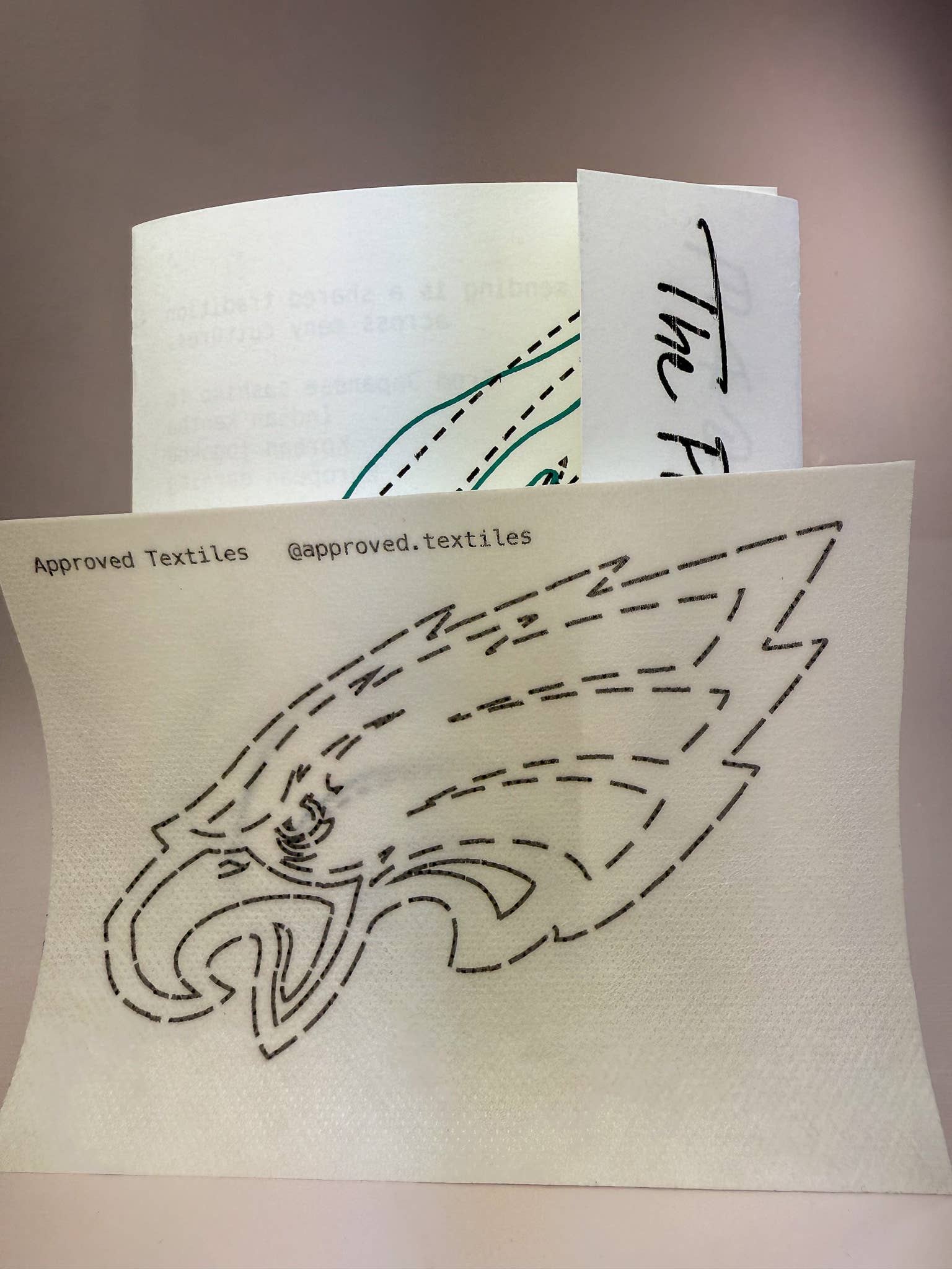 Philadelphia Football - Mending + Embellishment Transfers - homesewn