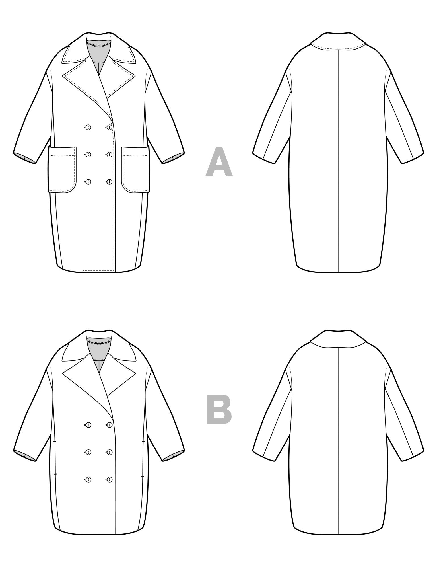 Phoebe Coat Pattern - PDF PATTERN - homesewn
