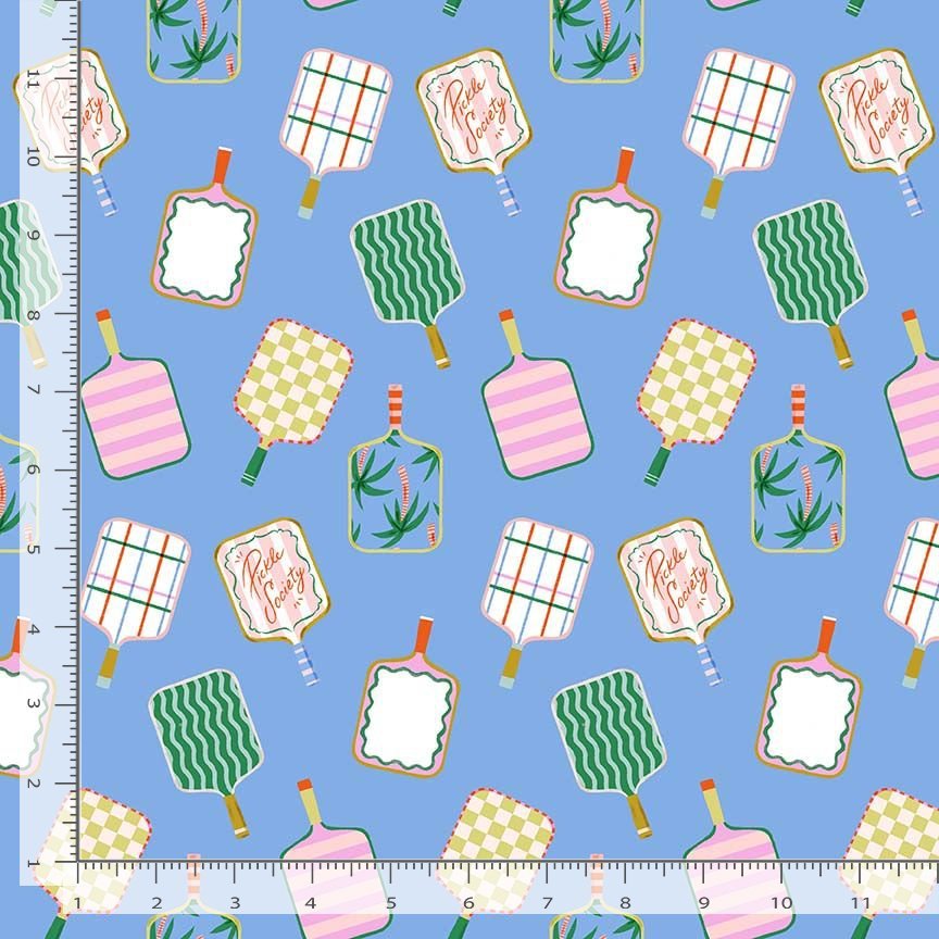 Pickleball Paddles - Paradise Royale - QUILTING COTTON/POPLIN - homesewn