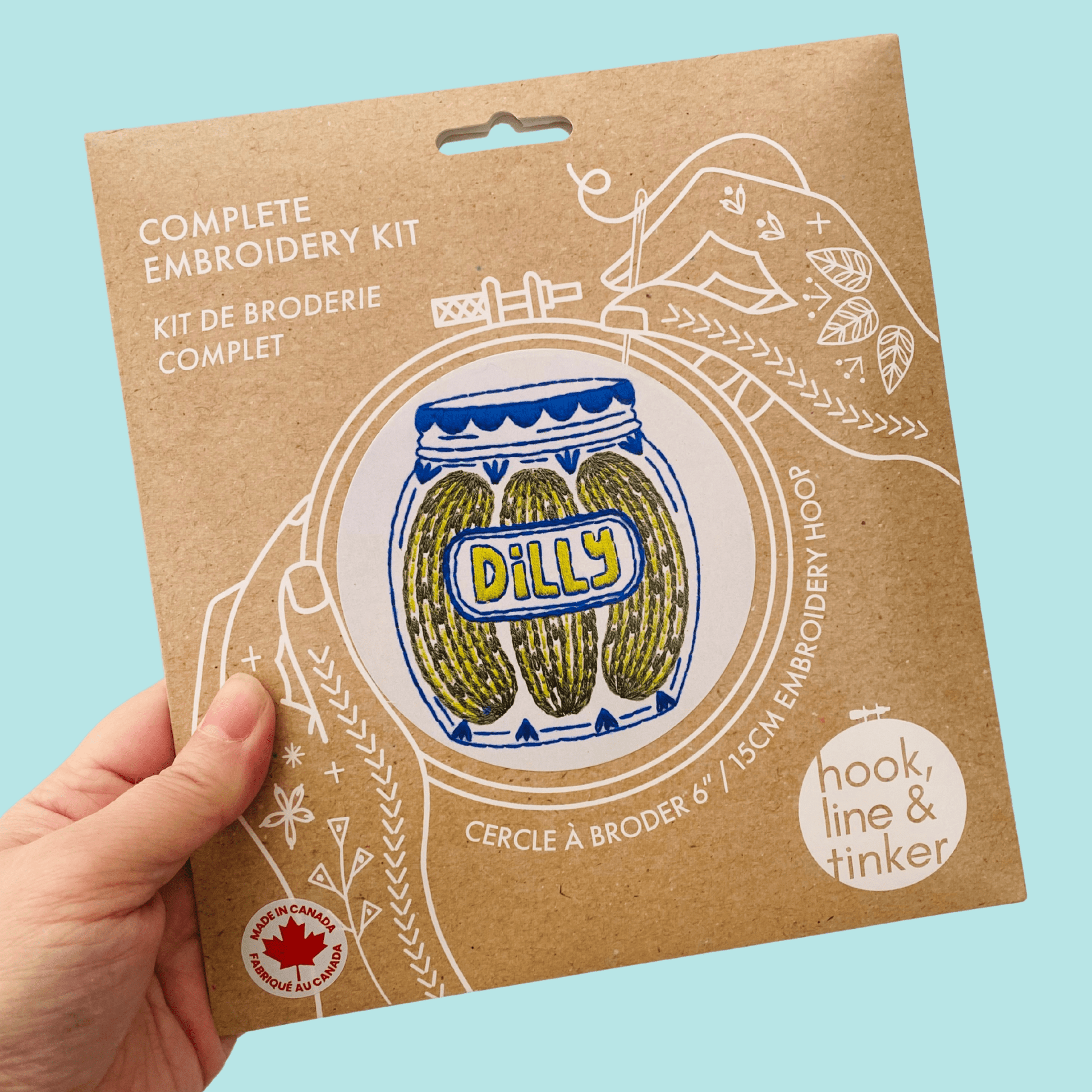 Pickles Complete Embroidery Kit - homesewn