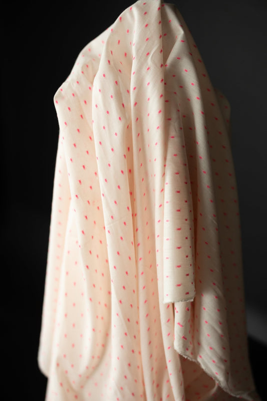 Pink Soda Dobby Indian Cotton - homesewn
