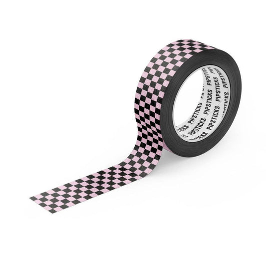 Pink Up The Check Washi Tape - homesewn
