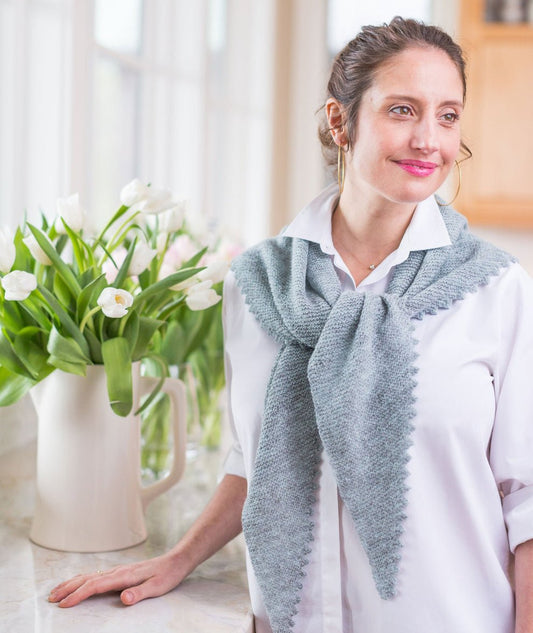 Pinking Shears Scarf Printed Knitting Pattern - homesewn