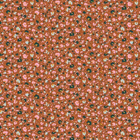 Pixel Floral Brown - Dreamscape - 90569 - 30 - homesewn