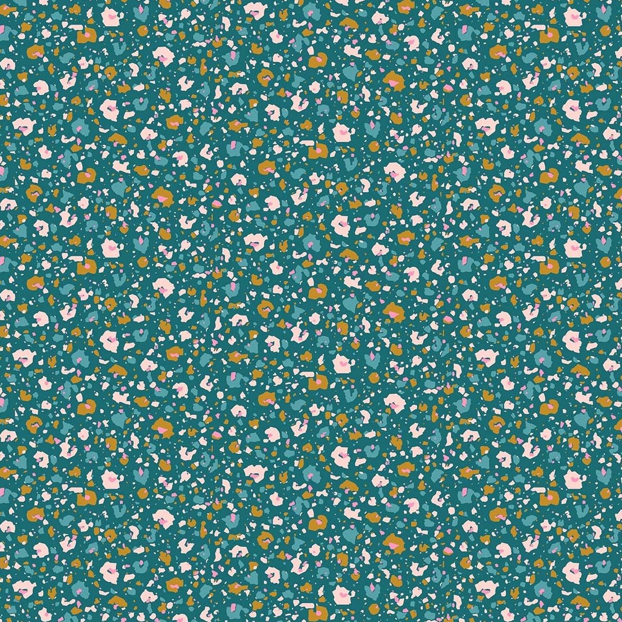 Pixel Floral Teal - Dreamscape - 90569 - 10 - homesewn