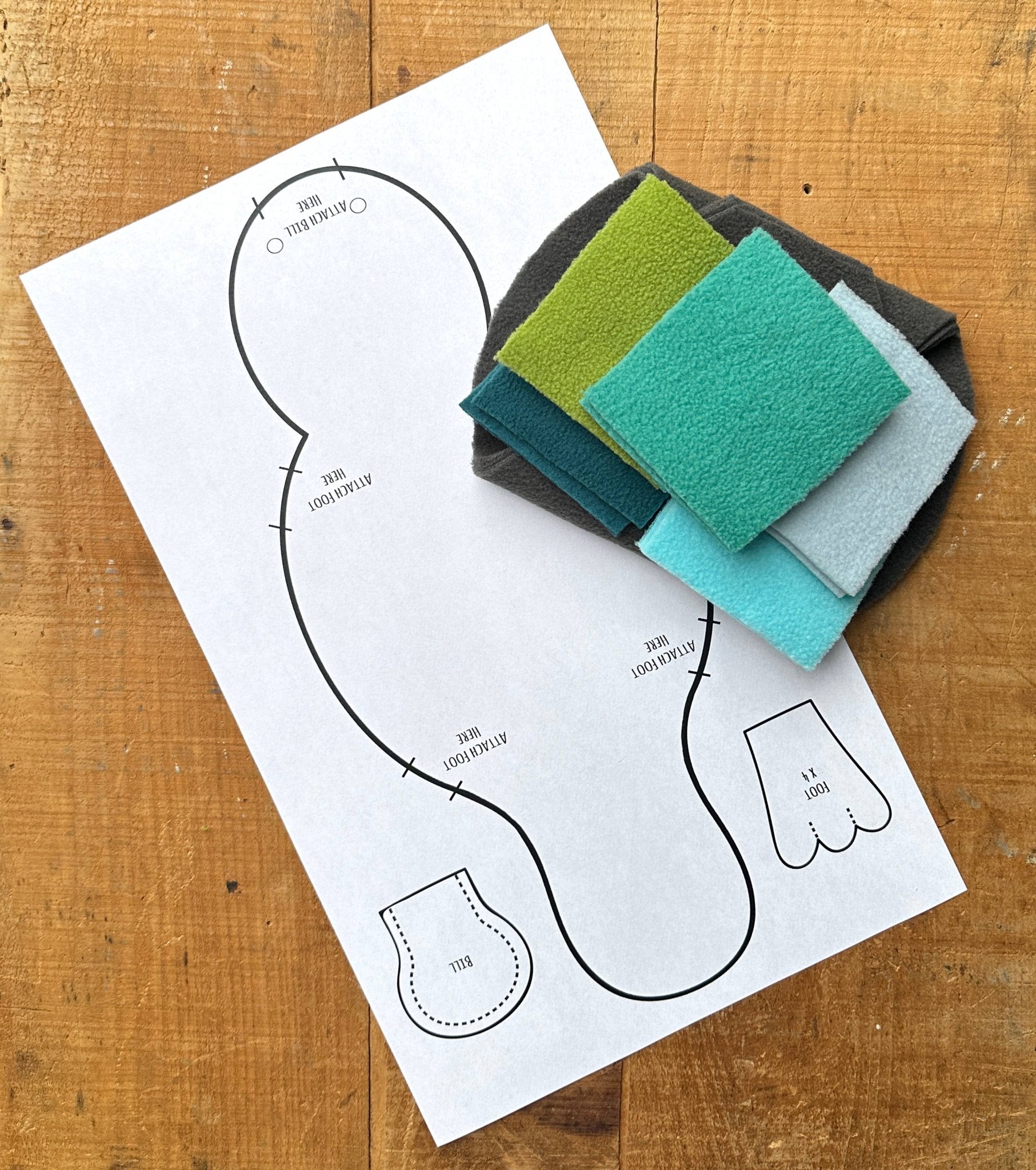 Platypus DIY Stuffed Animal Sewing Kit - homesewn