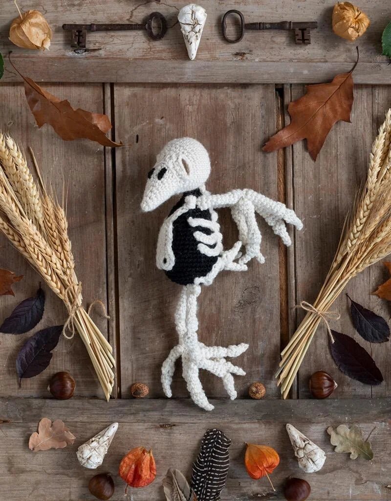 Poe the Raven Skeleton Crochet Kit - homesewn