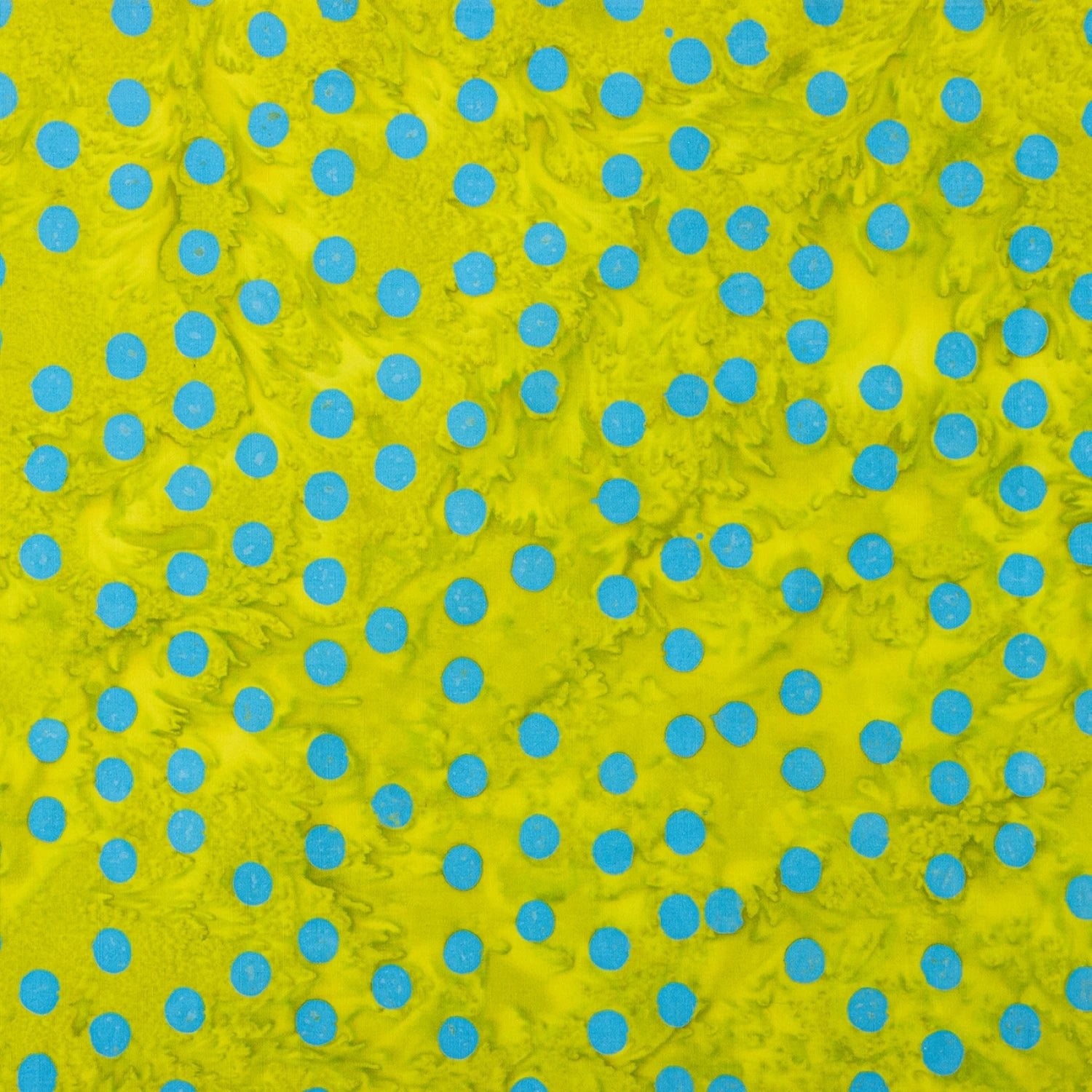 Polka Pop Green Apple - COTTON BATIK - homesewn