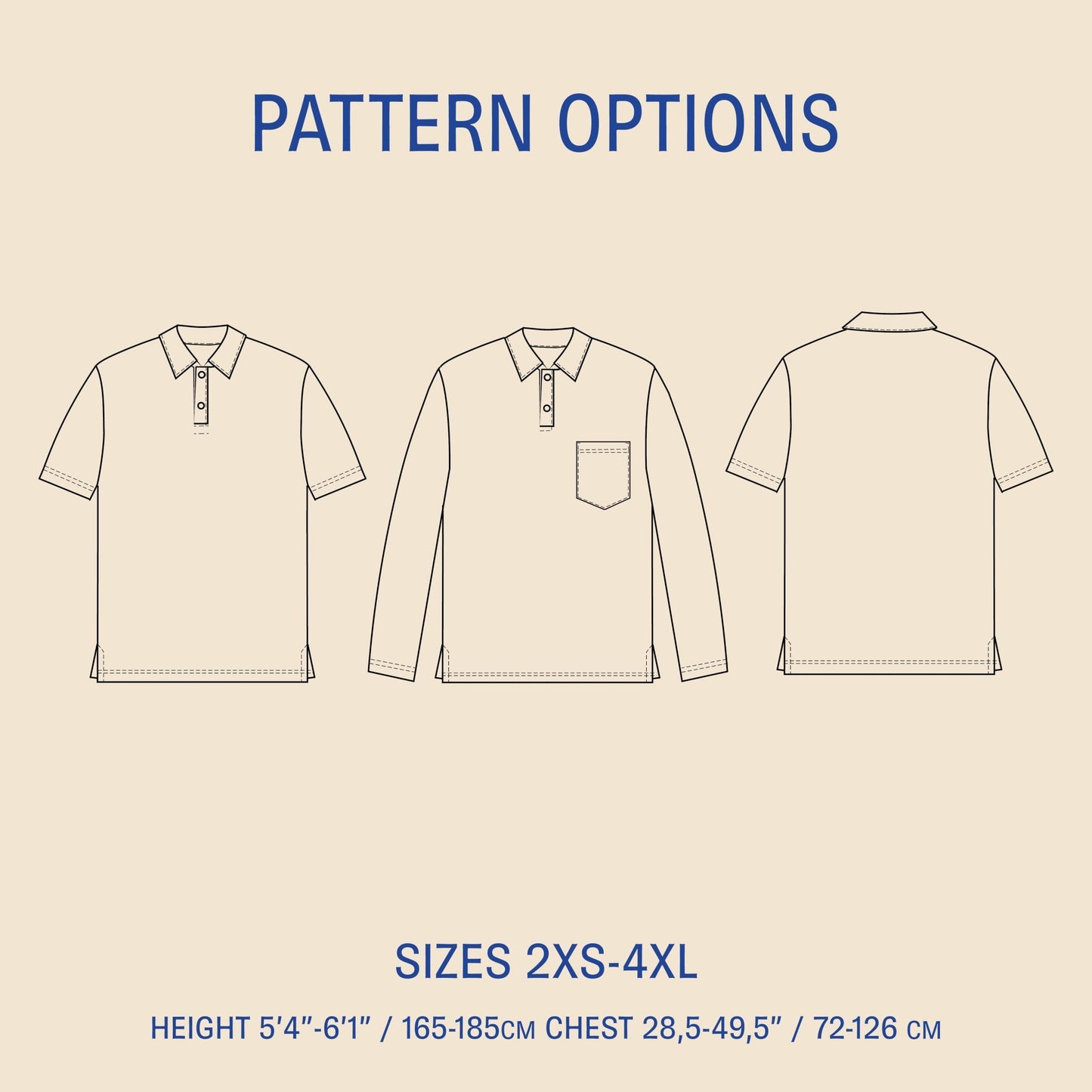 Polo shirt Sewing Pattern PDF DOWNLOAD - homesewn