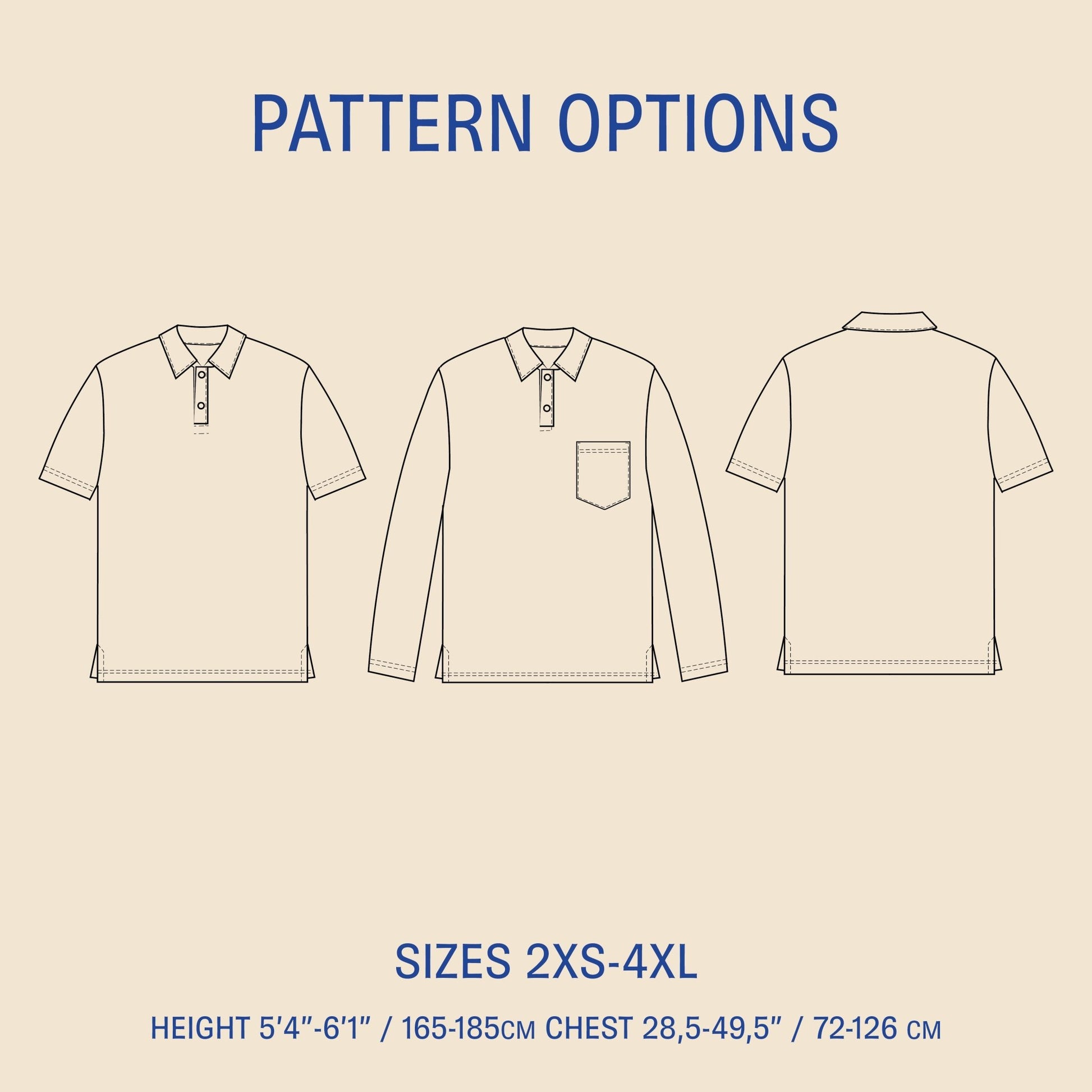 Polo shirt Sewing Pattern PDF DOWNLOAD - homesewn