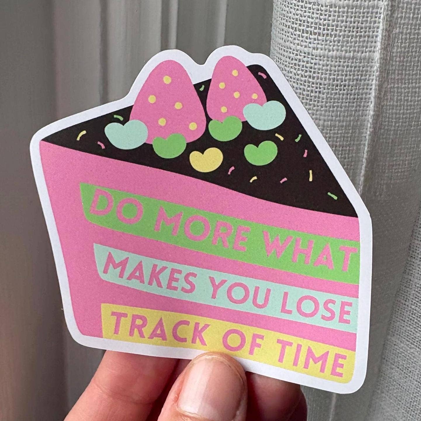 Positive Quote Cake Sticker - homesewn