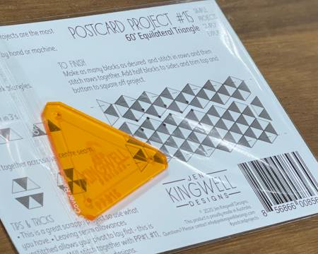 Postcard Project No 15 - 60 Degree Equilateral Triangle - Jen Kingwell - homesewn