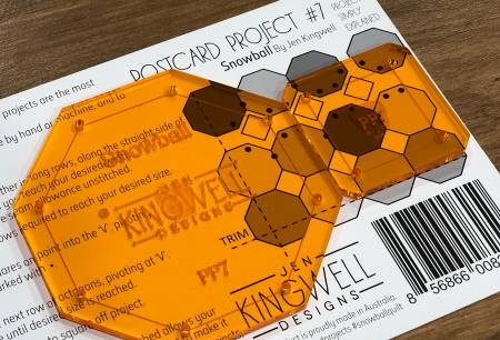 Postcard Project No. 7 - Snowball - Jen Kingwell - homesewn
