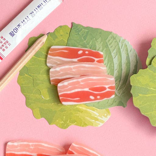 Premium Samgyeopsal (K - BBQ) Memo & Eraser Set - Random - homesewn
