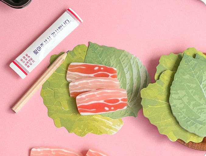 Premium Samgyeopsal (K - BBQ) Memo & Eraser Set - Random - homesewn