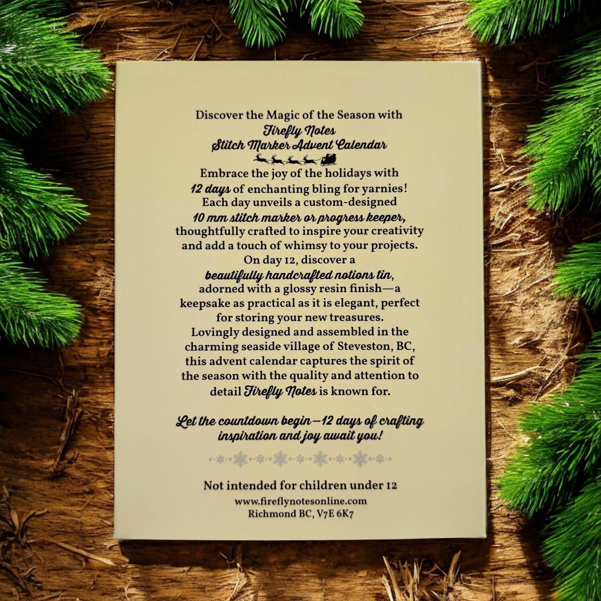 PREORDER - SEPTEMBER 2025: 2025 Stitch Marker Advent Calendar - homesewn