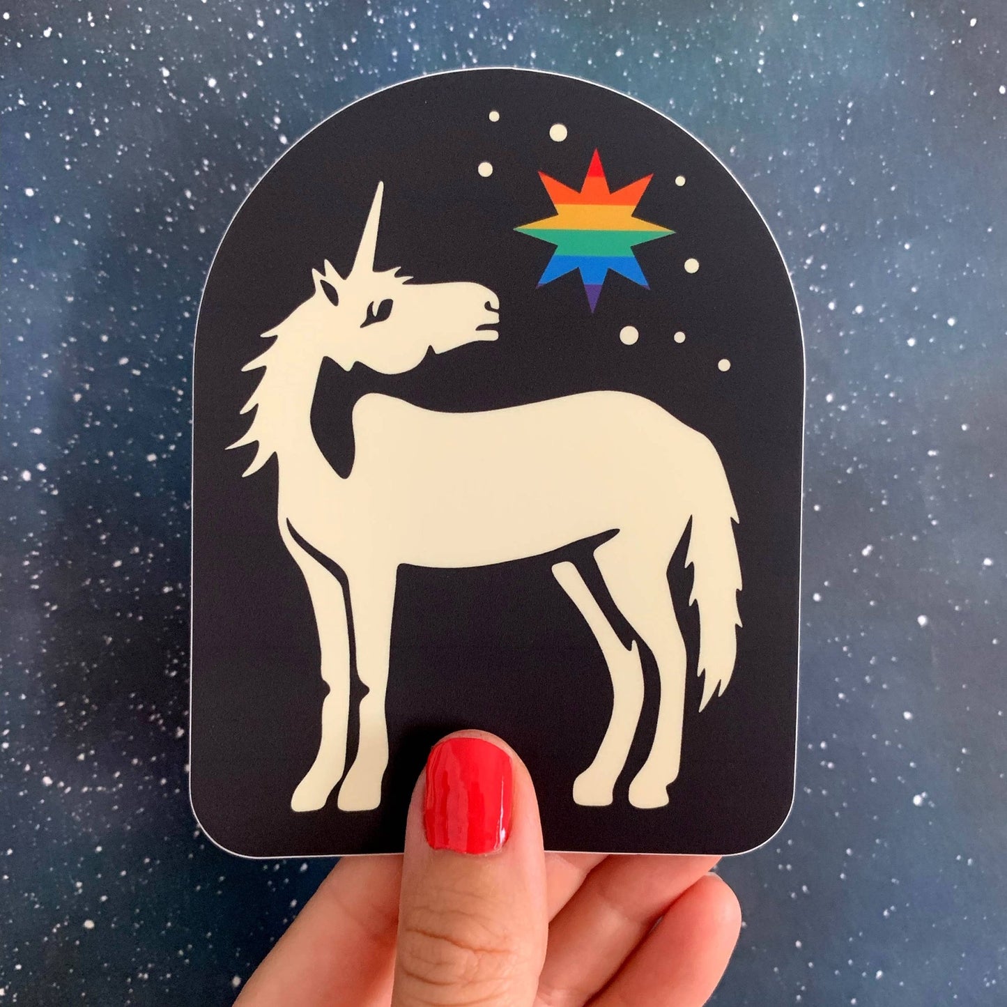 Pride/Unicorn/Rainbow Bumper Sticker, Durable vinyl decal - homesewn