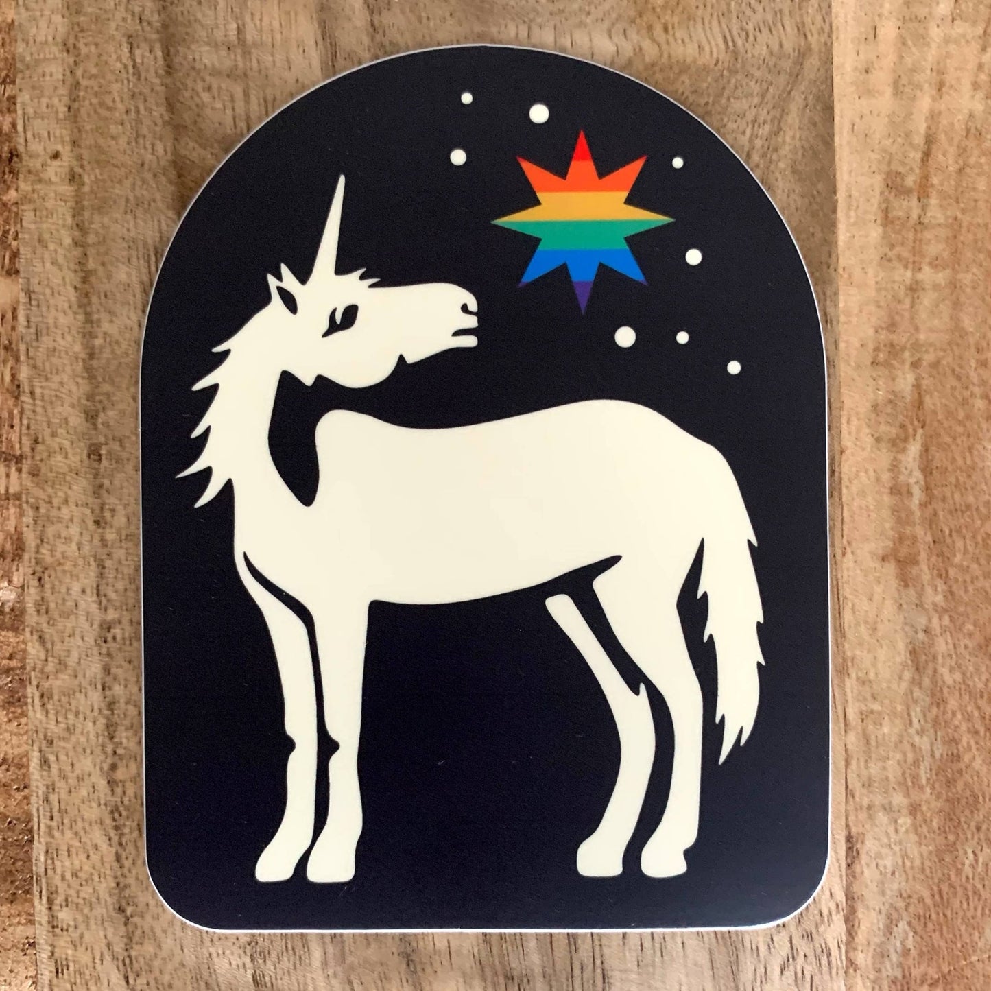 Pride/Unicorn/Rainbow Bumper Sticker, Durable vinyl decal - homesewn