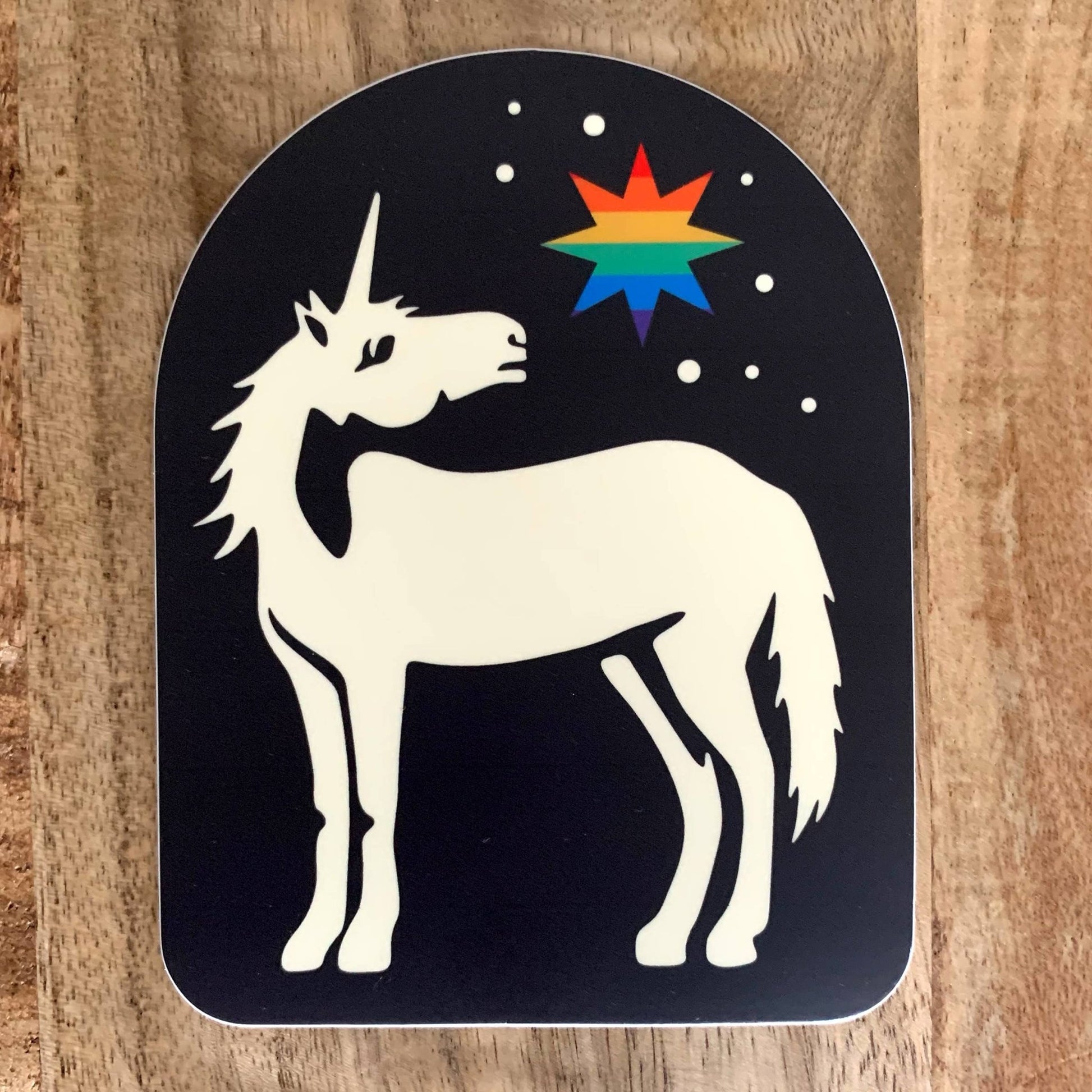 Pride/Unicorn/Rainbow Bumper Sticker, Durable vinyl decal - homesewn