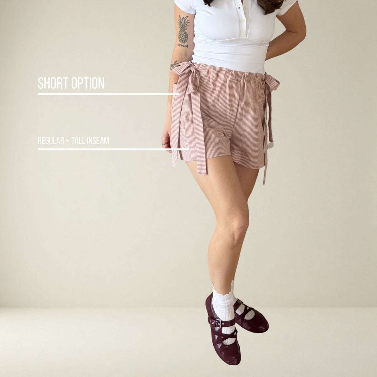 PT003 - 3 in 1 pants beginner friendly with knotted waist - PDF PATTERN - homesewn