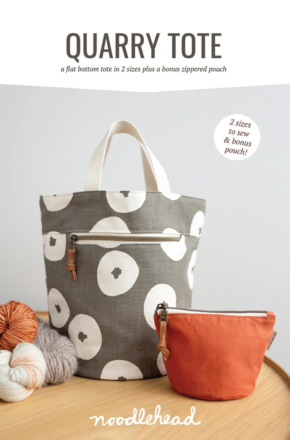 Quarry Tote - Noodlehead Printed Pattern - homesewn