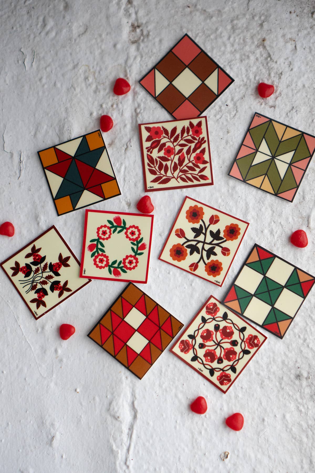Quilt Block Stickers Loose - homesewn