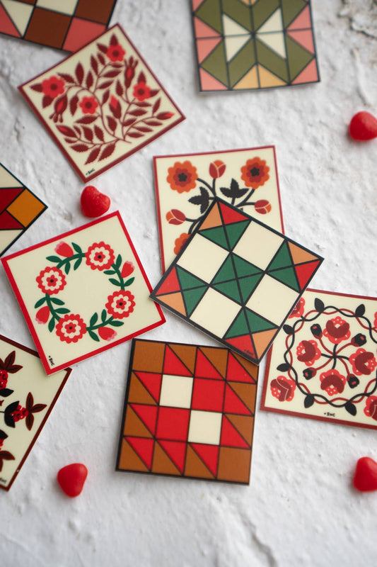 Quilt Block Stickers Loose - homesewn