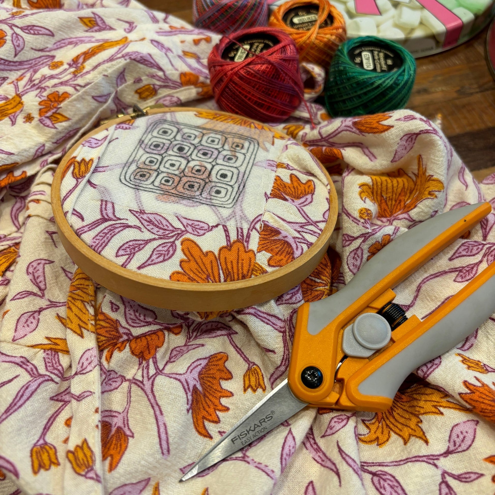 Quilt Squares Stick and Stitch Embroidery Design Set - homesewn