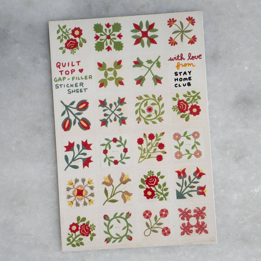 Quilt Top Gap Filler Sticker Sheet - homesewn