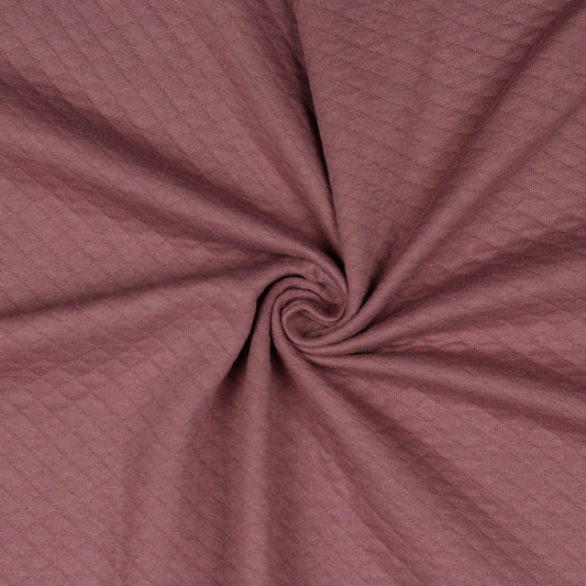 Quilted Knit Jersey Fabric - Ecru - homesewn