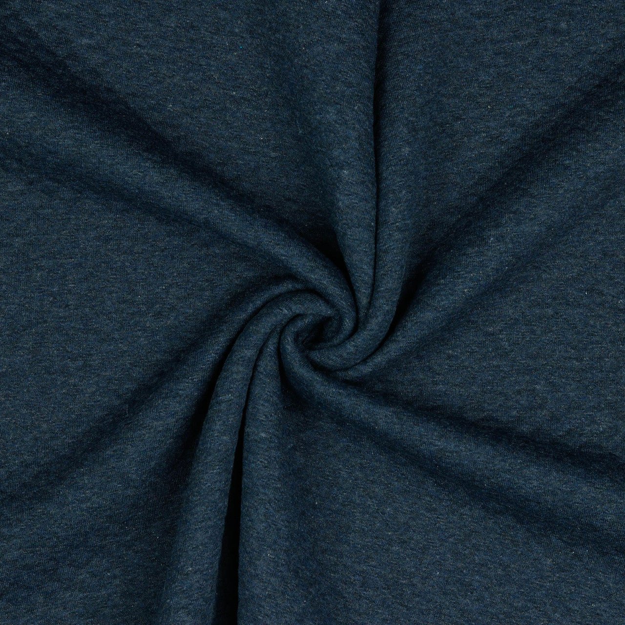 Quilted Knit Jersey Fabric - Indigo Melange - homesewn