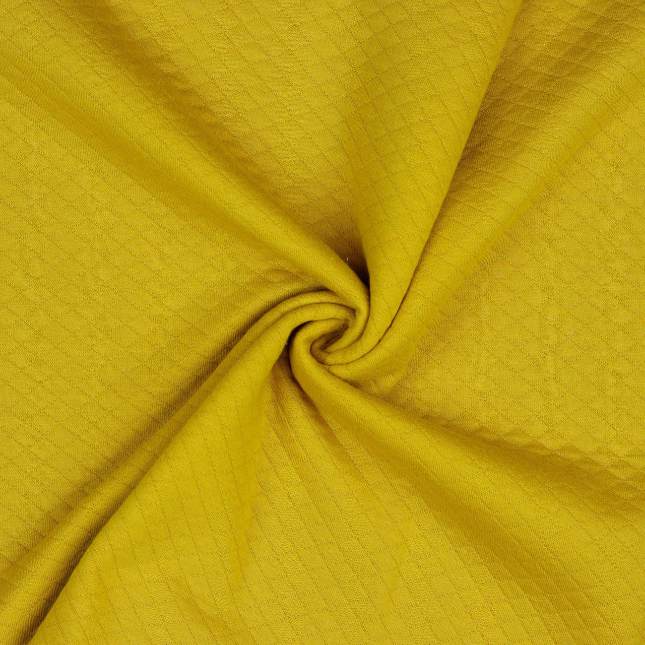 Quilted Knit Jersey Fabric - Yellow - homesewn