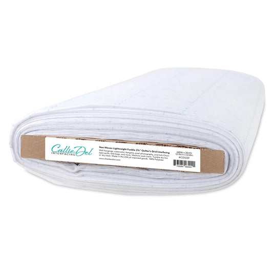 Quilter's Grid Fusible Interfacing 2½" Squares - 48" Wide - Sold by the 1/4 Yard - homesewn