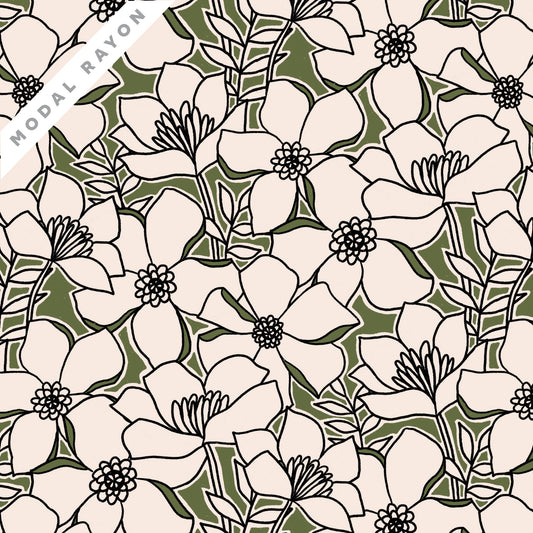 Quinn - Marsh Havens - Cloud 9 ORGANIC MODAL RAYON fabric - homesewn