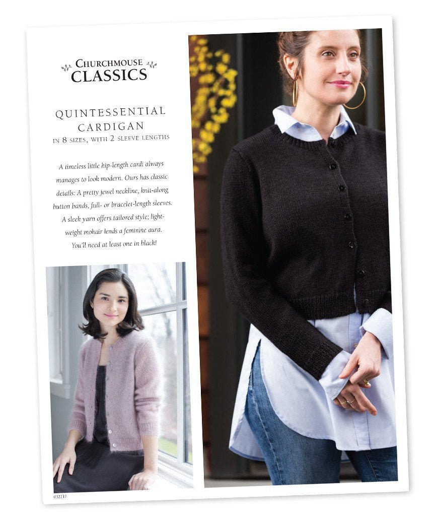Quintessential Cardigan - Printed Knitting Pattern - homesewn
